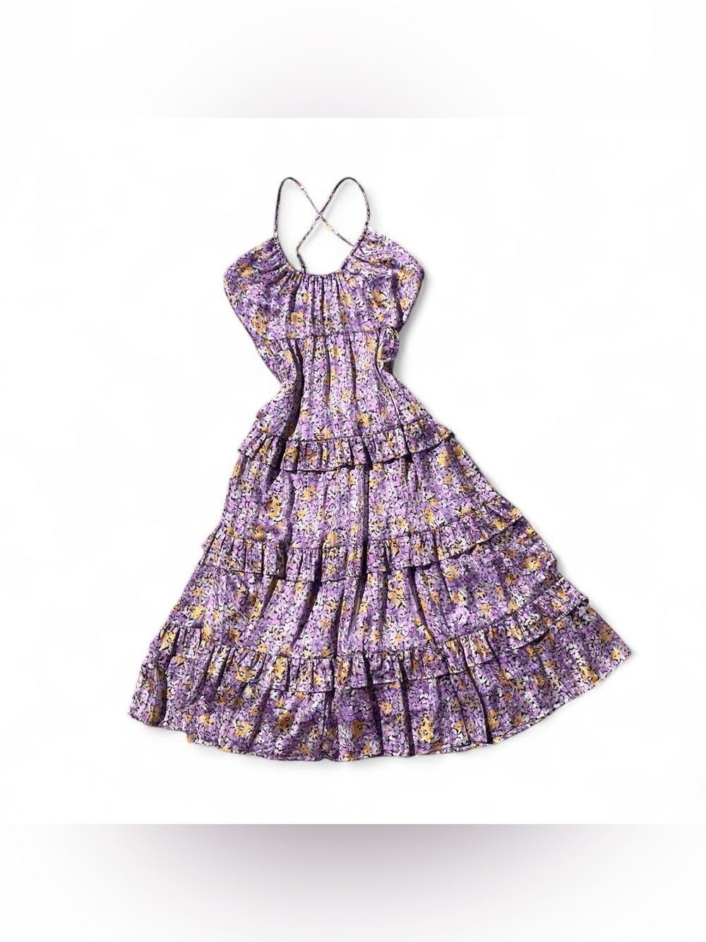 Vestique NWT Christie Midi Dress Women’s Small Purple Floral